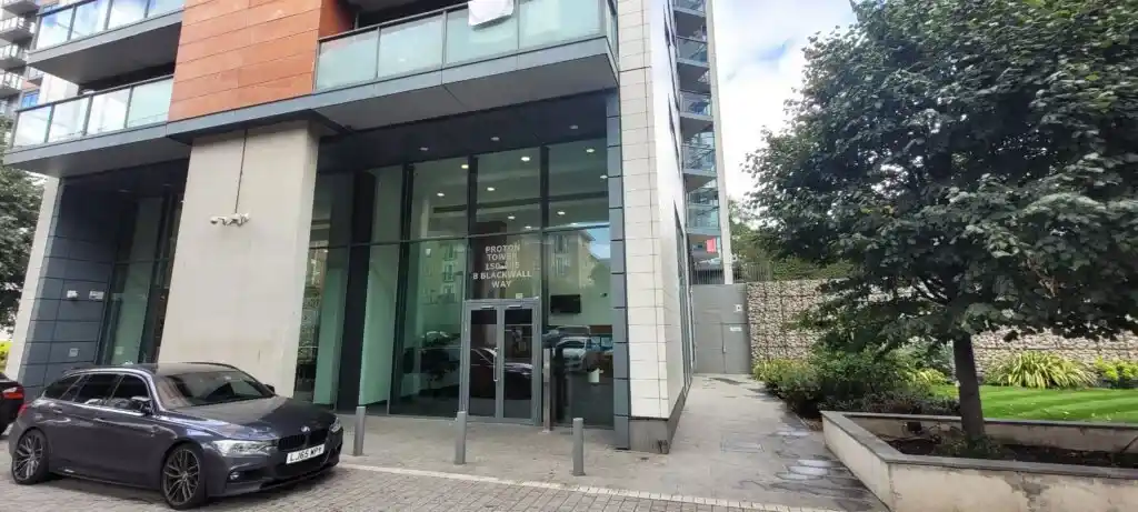 Proton Tower is located in Poplar, in the East London