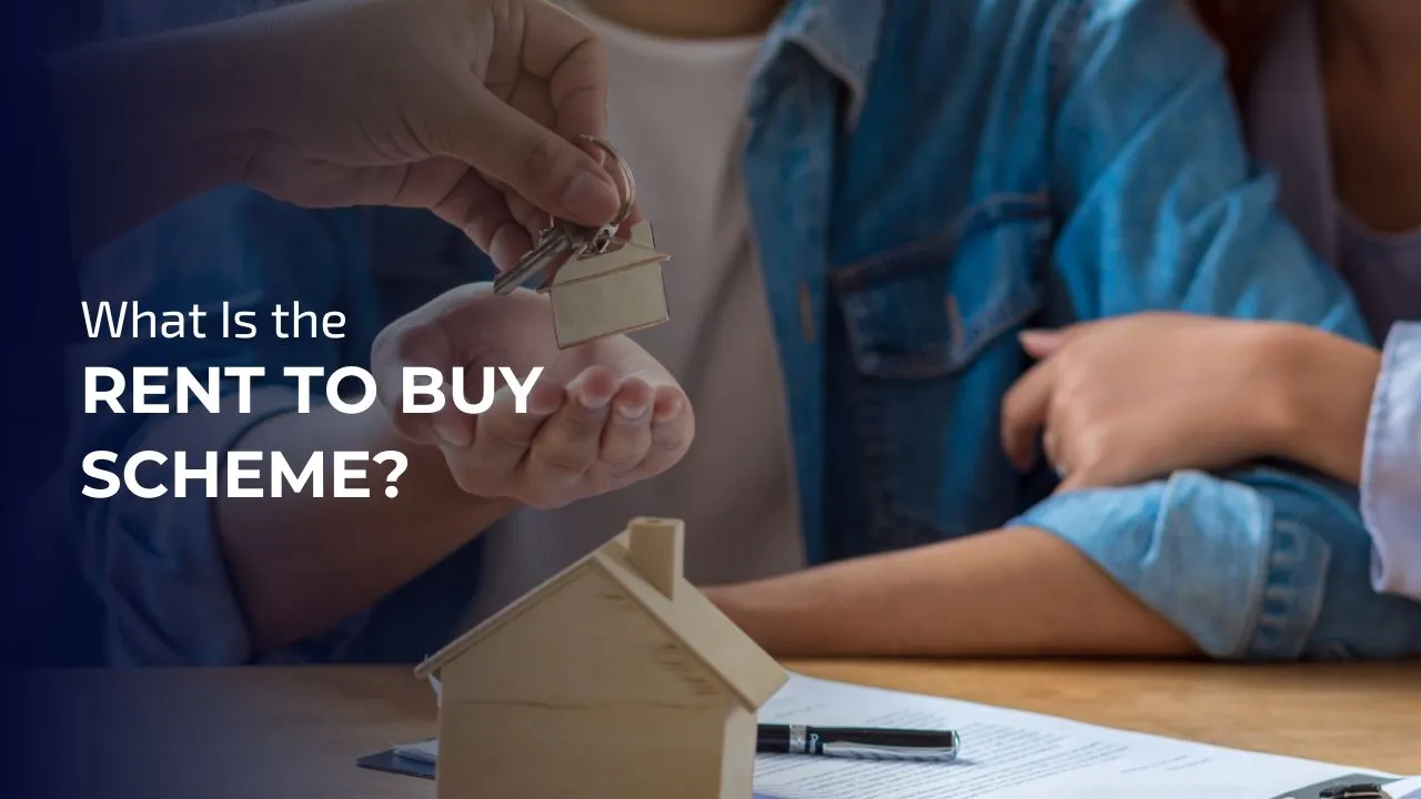 Diagram showing rent to buy scheme process from application to home ownership