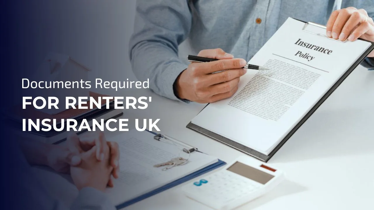 The listed documents are required to apply for renters’ insurance