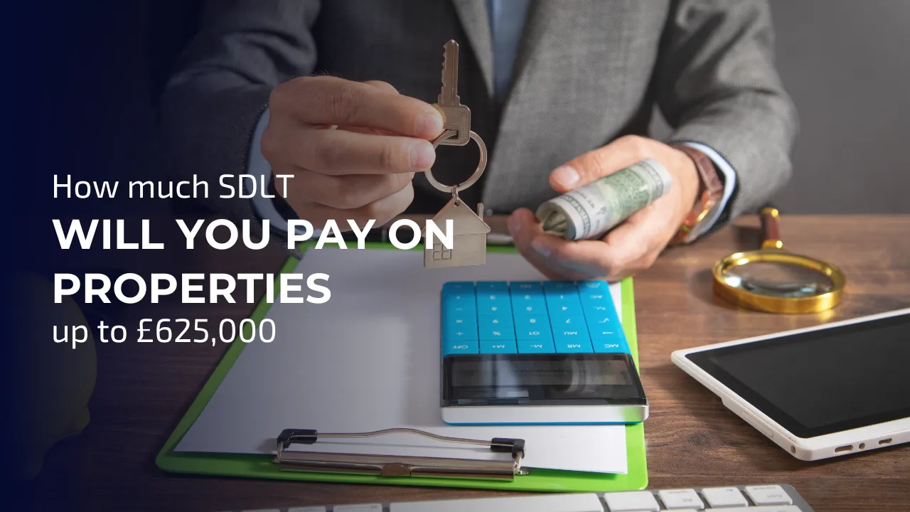 The Stamp Duty Land Tax (SDLT) you pay on a property up to £625,000 in England 