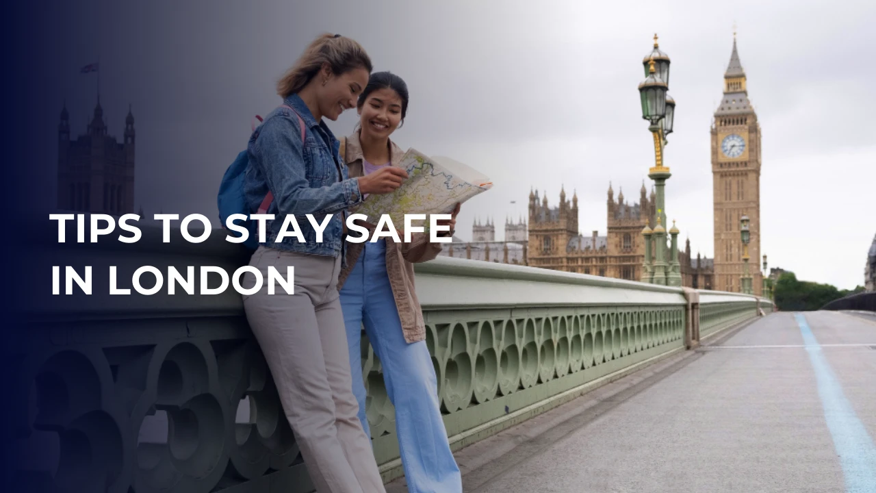 Safety tips for residents and visitors in London including transport
