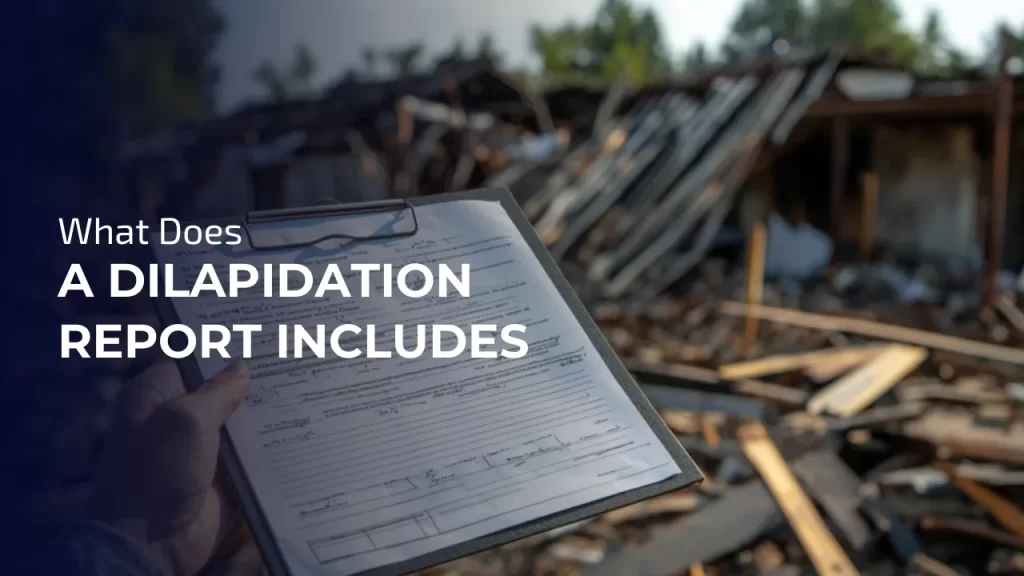 Dilapidation Report Includes
