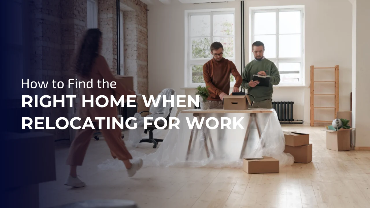 Employee finding rental accommodation in London during corporate relocation